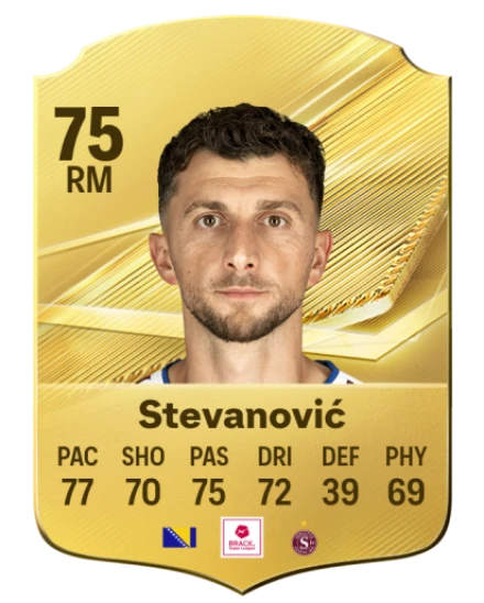 Stevanović 75 Common RM FC 26 card