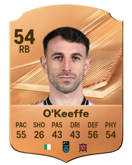 O'Keeffe 54 Bronze RB FC 27 card