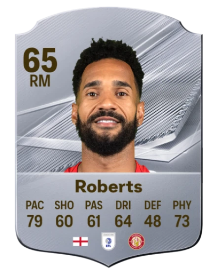 Roberts 65 Common RM FC 26 card