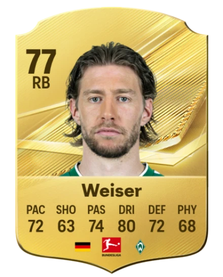 Weiser 77 Common RB FC 26 card
