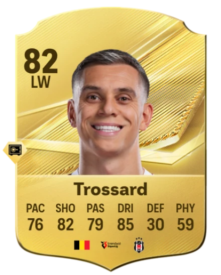 Trossard 82 Common LW FC 26 card