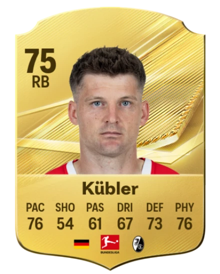 Kübler 75 Common RB FC 26 card