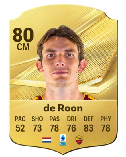 de Roon 80 Rare CM FC 26 card