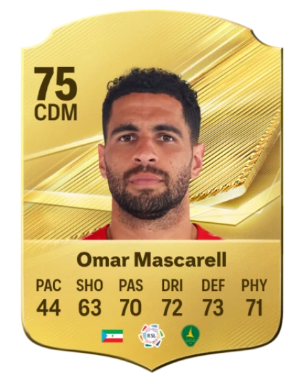 Omar Mascarell 75 Common CDM FC 26 card