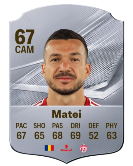 Matei 67 Rare CAM FC 26 card