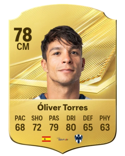 Óliver Torres 78 Common CM FC 26 card