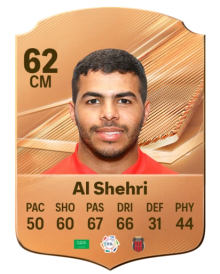 Al Shehri 62 Common CM FC 26 card