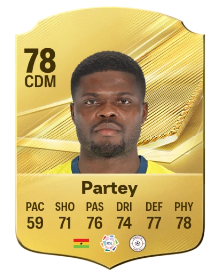 Partey 78 Common CDM FC 26 card