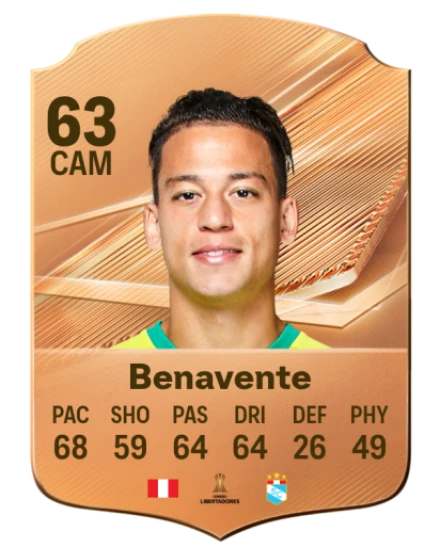Benavente 63 Bronze CAM FC 27 card