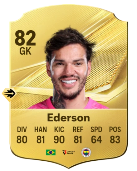 Ederson 82 Common GK FC 26 card