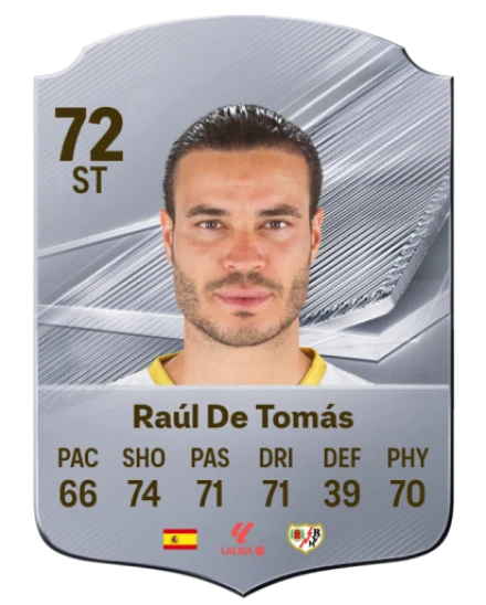 Raúl De Tomás 72 Silver ST FC 27 card