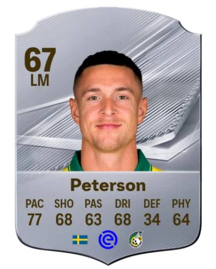 Peterson 67 Common LM FC 26 card