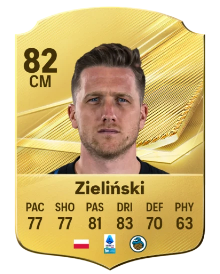 Zieliński 82 Common CM FC 26 card