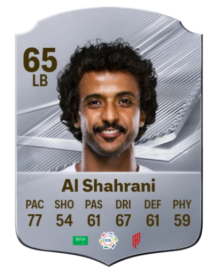 Al Shahrani 65 Silver LB FC 27 card