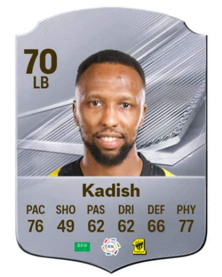 Kadish 70 Silver LB FC 27 card