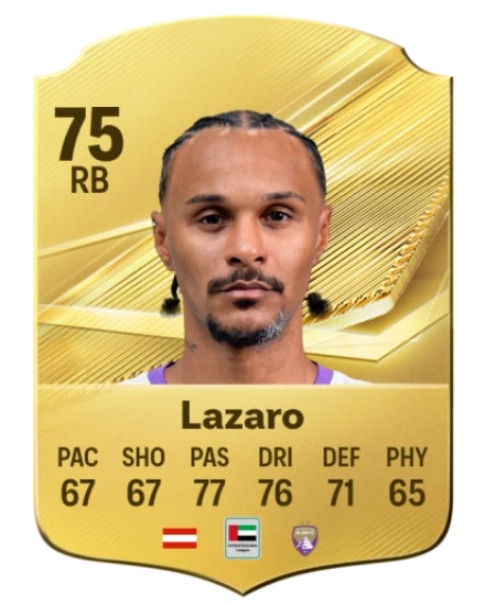 Lazaro 75 Common RB FC 26 card