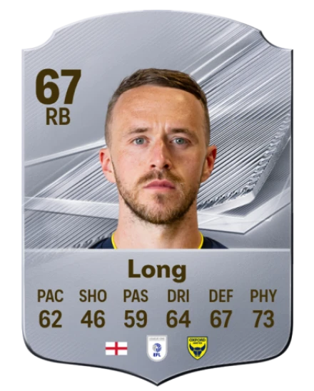 Long 67 Silver RB FC 27 card