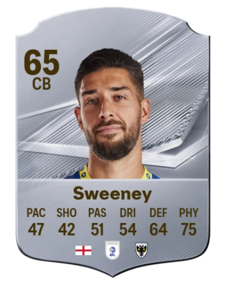 Sweeney 65 Common CB FC 26 card