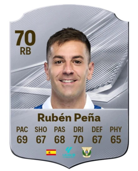 Rubén Peña 70 Common RB FC 26 card
