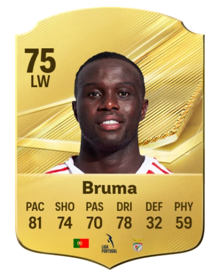 Bruma 75 Gold LW FC 27 card