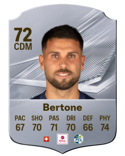 Bertone 72 Common CDM FC 26 card