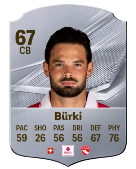 Bürki 67 Common CB FC 26 card