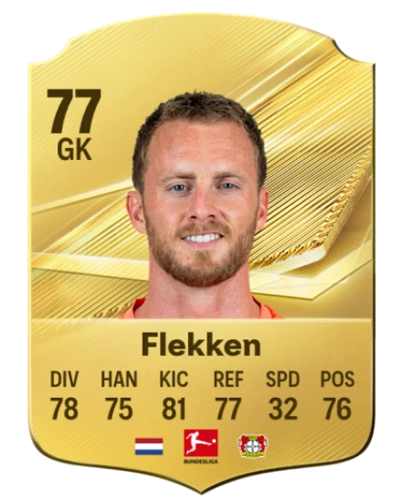 Flekken 77 Common GK FC 26 card