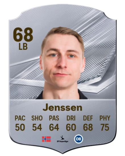 Jenssen 68 Common LB FC 26 card