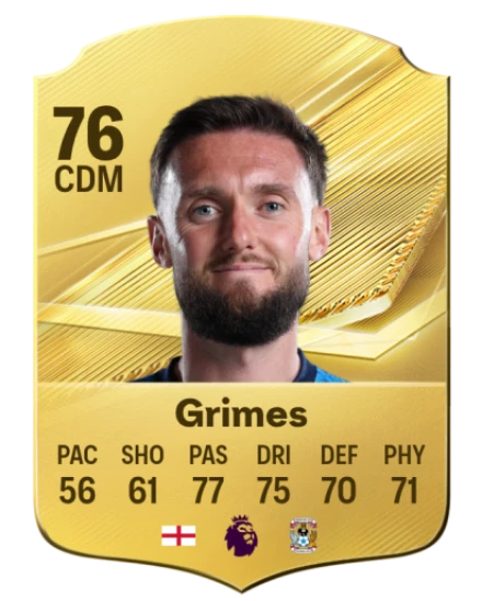 Grimes 76 Common CDM FC 26 card