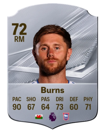 Burns 72 Common RM FC 26 card