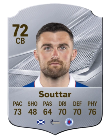 Souttar 72 Silver CB FC 27 card