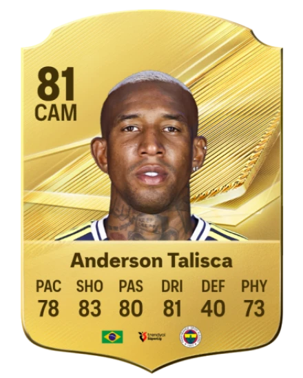 Anderson Talisca 81 Rare CAM FC 26 card