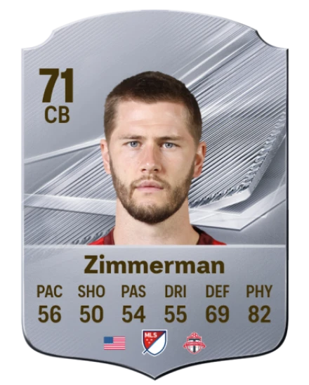 Zimmerman 71 Common CB FC 26 card