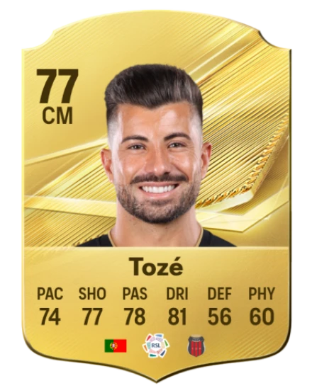 Tozé 77 Rare CM FC 26 card