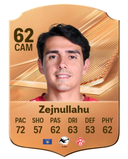 Zejnullahu 62 Bronze CAM FC 27 card