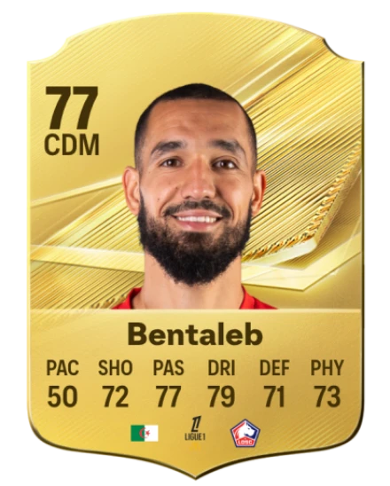 Bentaleb 77 Common CDM FC 26 card