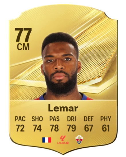 Lemar 77 Gold CM FC 27 card