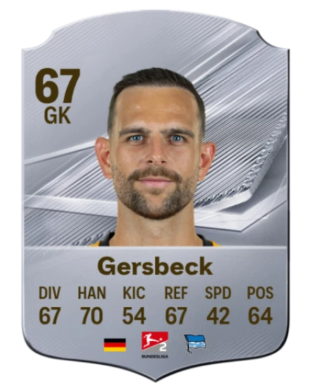 Gersbeck 67 Common GK FC 26 card