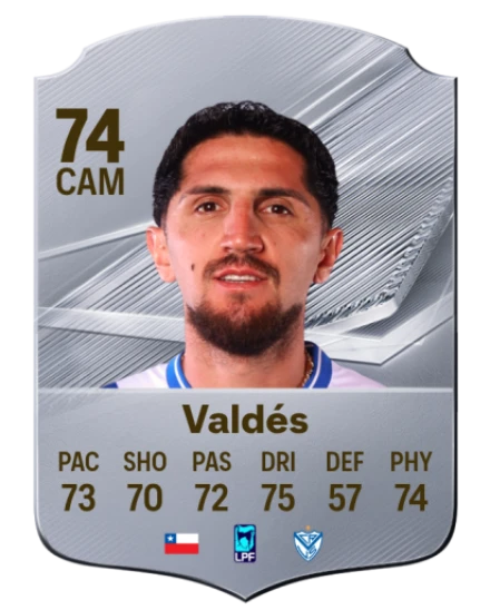 Valdés 74 Common CAM FC 26 card