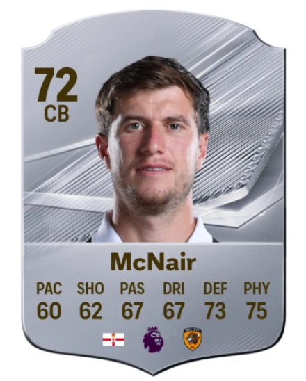 McNair 72 Silver CB FC 27 card