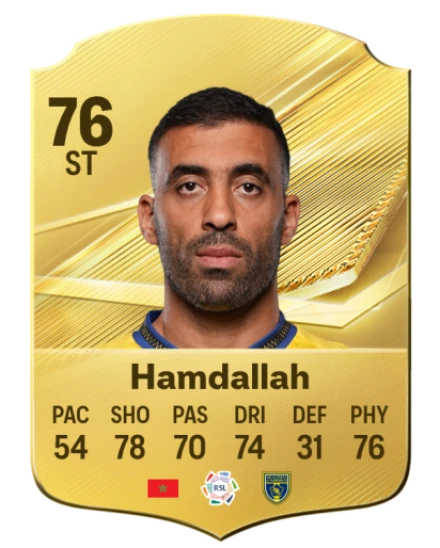 Hamdallah 76 Common ST FC 26 card