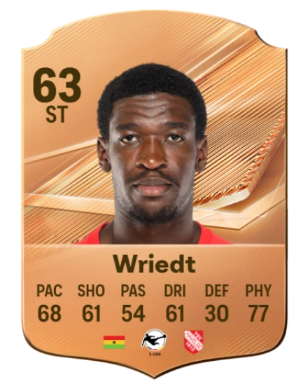 Wriedt 63 Common ST FC 26 card