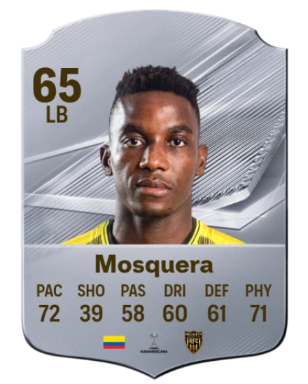 Mosquera 65 Silver LB FC 27 card