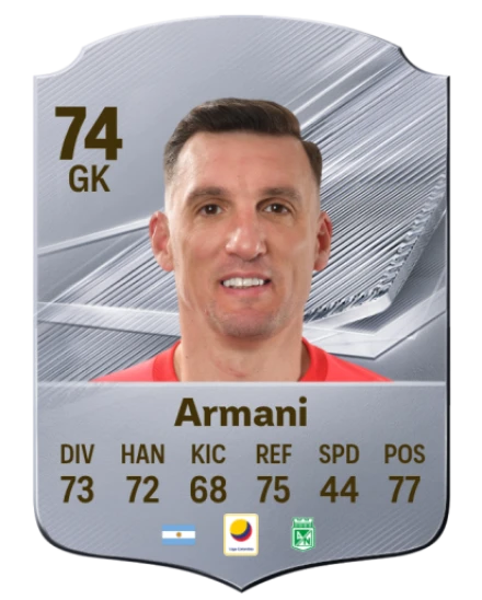 Armani 74 Common GK FC 26 card