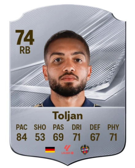 Toljan 74 Common RB FC 26 card