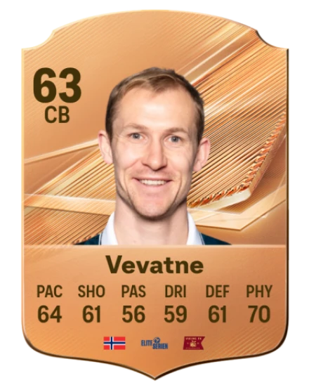 Vevatne 63 Bronze CB FC 27 card