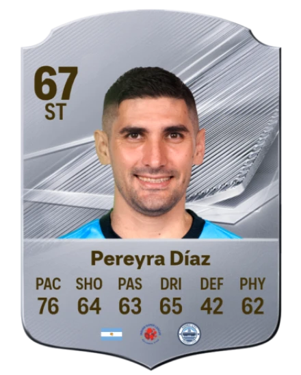 Pereyra Díaz 67 Rare ST FC 26 card