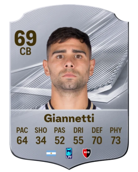 Giannetti 69 Common CB FC 26 card