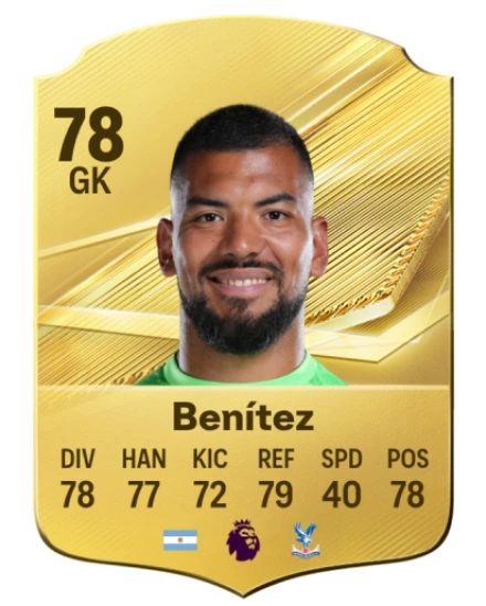 Benítez 78 Gold GK FC 27 card