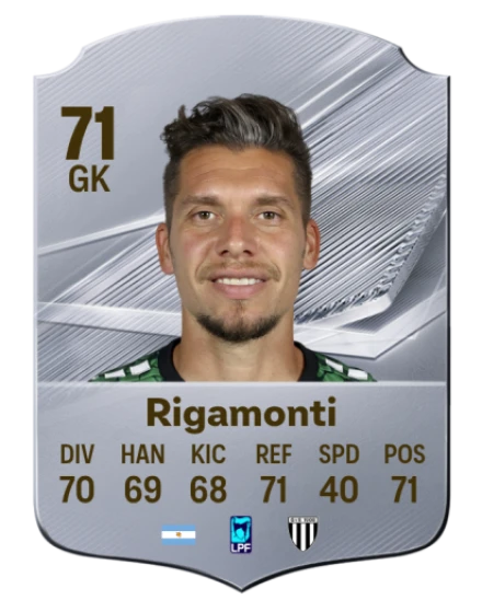 Rigamonti 71 Common GK FC 26 card